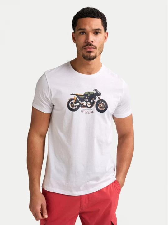 Obrázek produktu Petrol Industries T-Shirt M-1050-TSR671 Bílá Regular Fit