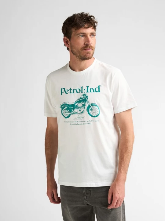 Obrázek produktu Petrol Industries Tričko nefritová / bílá