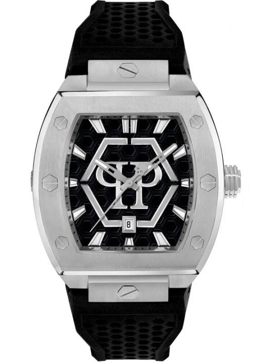 Obrázek produktu Philipp Plein Analogové hodinky 'The Hexagon Phantom' černá / stříbrná