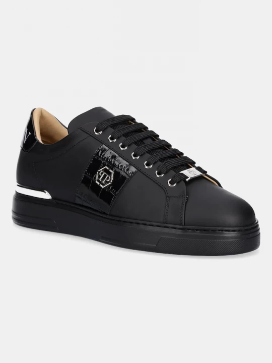 Obrázek produktu Philipp Plein Kožené tenisky Philipp Plein Band In černá