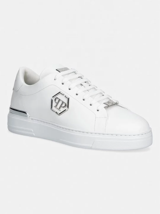 Obrázek produktu Philipp Plein Kožené tenisky Philipp Plein Leather Lo-Top Hexagon