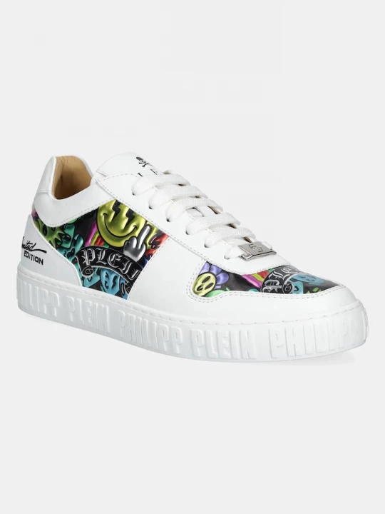Obrázek produktu Philipp Plein Kožené tenisky Philipp Plein Nappa Lo-Top Smile