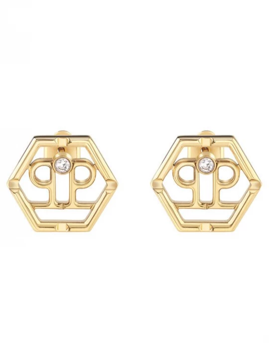 Obrázek produktu PHILIPP PLEIN Naušnice Hexagon PJ2AA06EU Zlatá