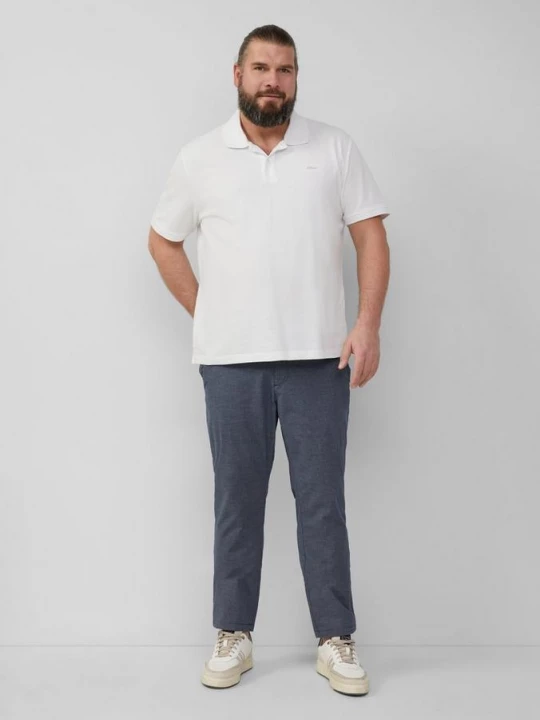 Obrázek produktu Phoenix: strukturované chino kalhoty s elastickým pasem s.Oliver modrá