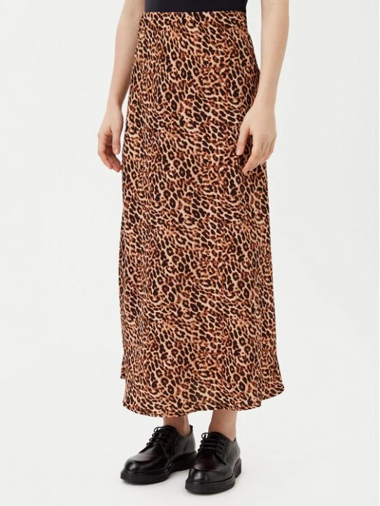 Obrázek produktu Pieces Midi sukně Franan 17116541 Hnědá Regular Fit