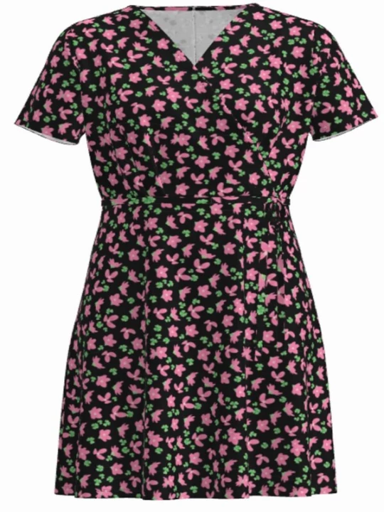 Obrázek produktu PIECES Šaty 'Emanuelle' světle zelená / světle růžová / černá / bílá