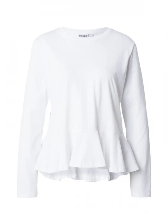 Obrázek produktu PIECES Tričko 'PCDANILLA PEPLUM' bílá