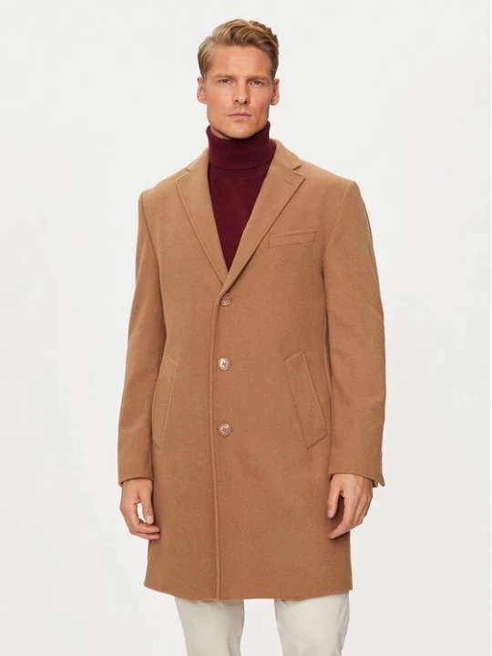 Obrázek produktu Pierre Cardin Vlněný kabát C4 83100.6130 Hnědá Regular Fit