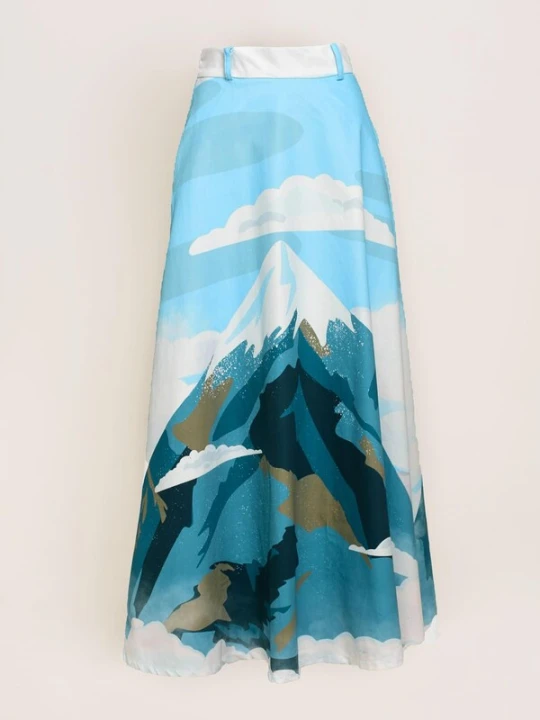 Obrázek produktu Pineapples Don't Have Sleeves Sukně 'Tolima Snowcap Skirt' modrá
