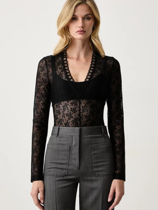 Obrázek produktu Pinko body dámské krajkové černá