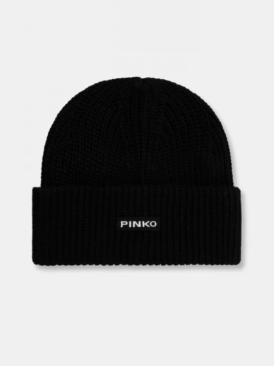Obrázek produktu Pinko čepice dámská s příměsí vlny černá