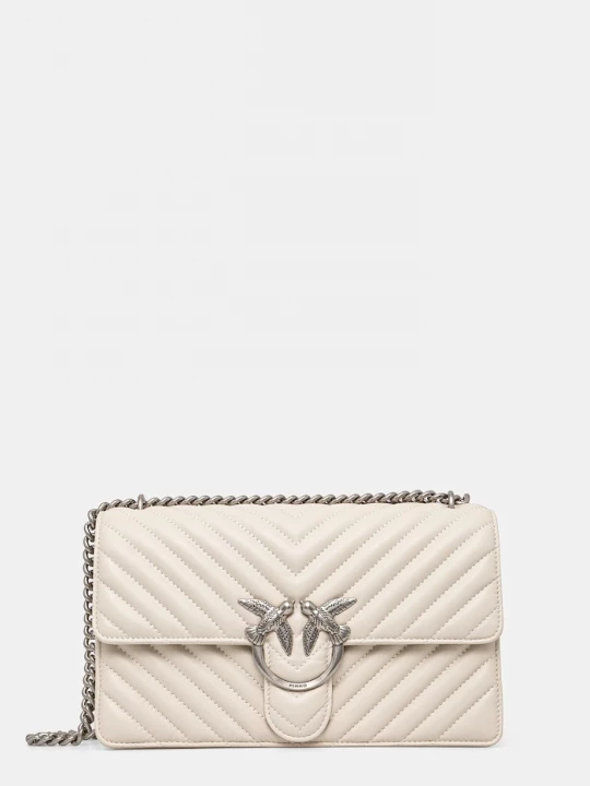 Obrázek produktu Pinko crossbody kabelka dámská kožená béžová