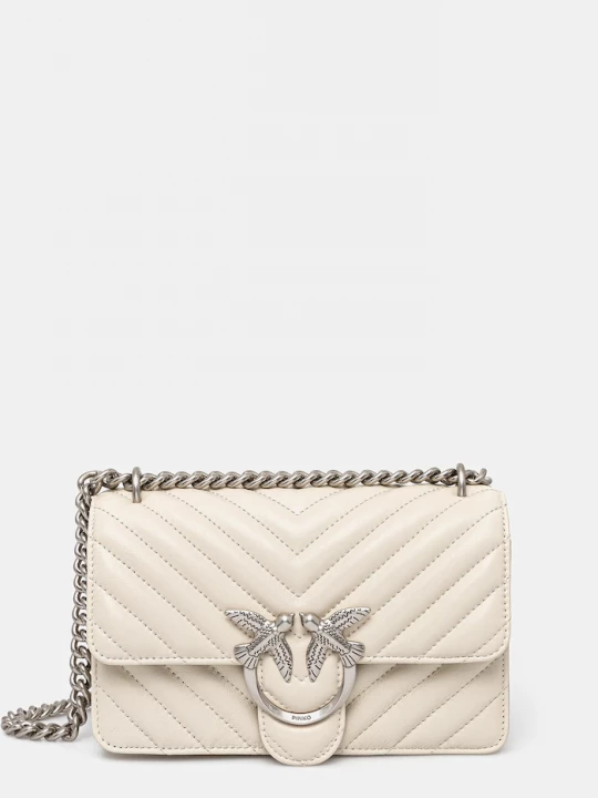 Obrázek produktu Pinko crossbody kabelka dámská kožená béžová