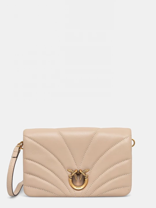 Obrázek produktu Pinko crossbody kabelka dámská kožená béžová