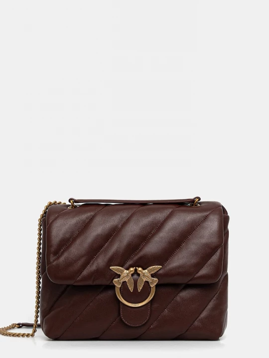 Obrázek produktu Pinko crossbody kabelka dámská kožená burgundské
