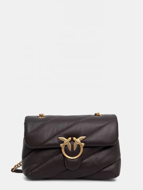 Obrázek produktu Pinko crossbody kabelka dámská kožená burgundské