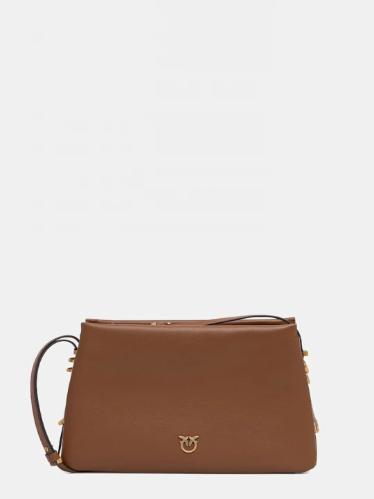Obrázek produktu Pinko crossbody kabelka dámská kožená hnědá