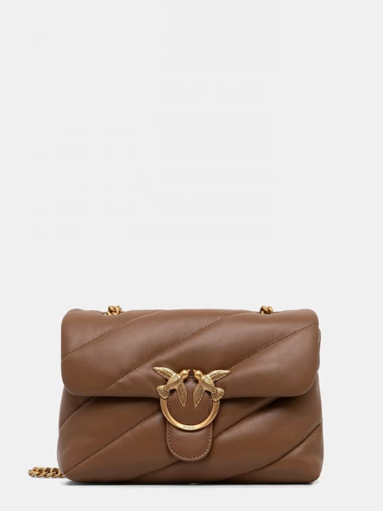 Obrázek produktu Pinko crossbody kabelka dámská kožená hnědá