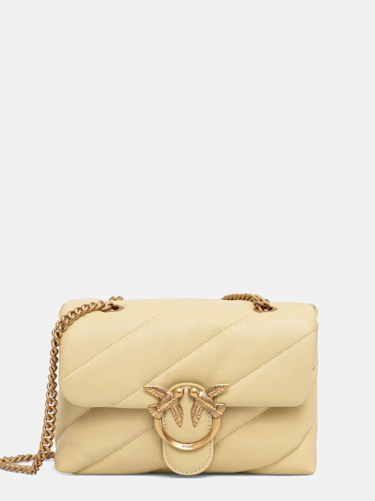 Obrázek produktu Pinko crossbody kabelka dámská kožená žlutá