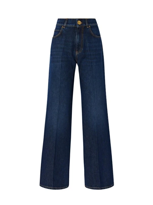 Obrázek produktu PINKO Džíny 'PINKO WANDA WIDE LEG BLUE DENIM MEDIUM WASH PANTALONE' tmavě modrá