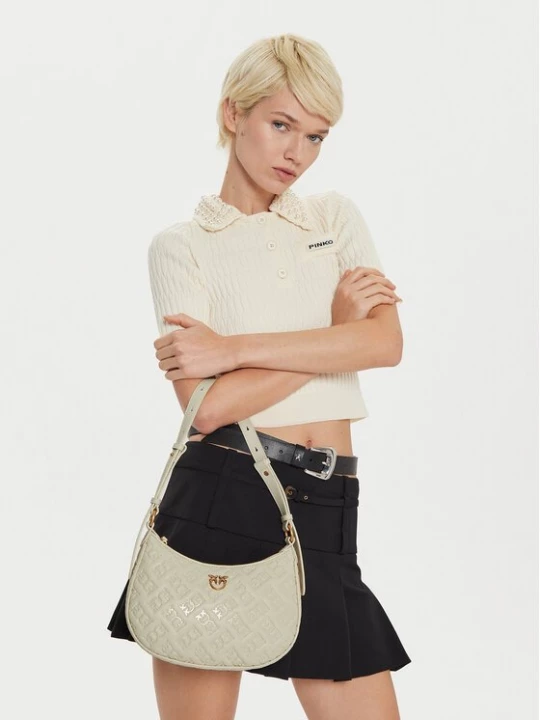 Obrázek produktu PINKO Kabelka Half Moon Mini Fl AI 24-25 PLTT 102790 A1YB Krémová