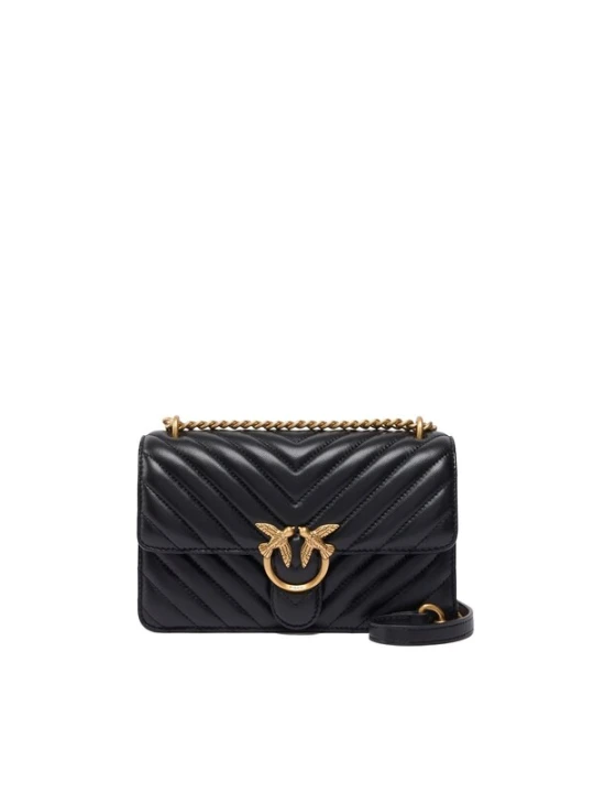 Obrázek produktu PINKO Kabelka 'PINKO LOVE ONE MINI SMALL B. SHEEP NAPPA CHEVRON BORSA' černá