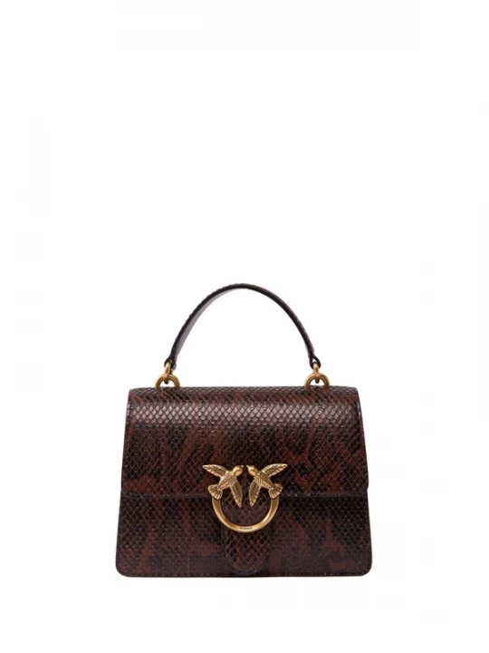 Obrázek produktu PINKO Kabelka 'PINKO LOVE ONE TOP HANDLE MINI ROCK LIGHT PYTON PRINT BORSA' hnědá