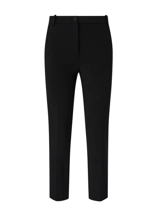 Obrázek produktu PINKO Kalhoty 'PINKO BELLO PANTALONE PUNTO STOFFA CON BOTTONE ESTERNO PANTALONE' černá