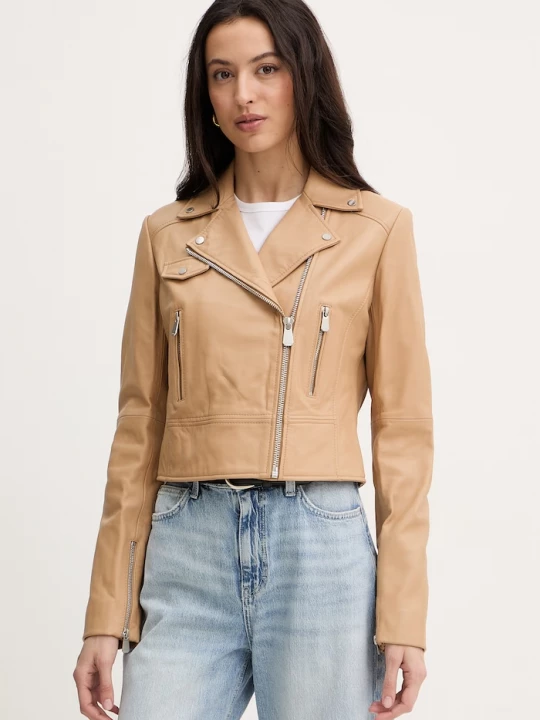 Obrázek produktu Pinko Kožená bunda Pinko béžová