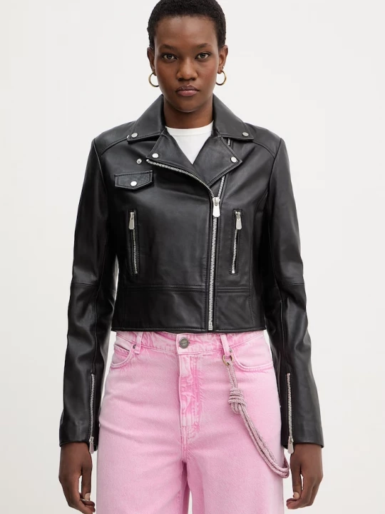 Obrázek produktu Pinko Kožená bunda Pinko černá