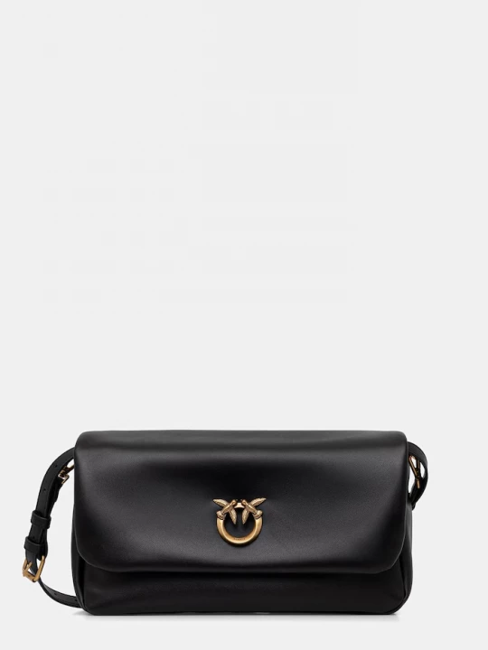 Obrázek produktu Pinko Kožená kabelka Horizontal černá