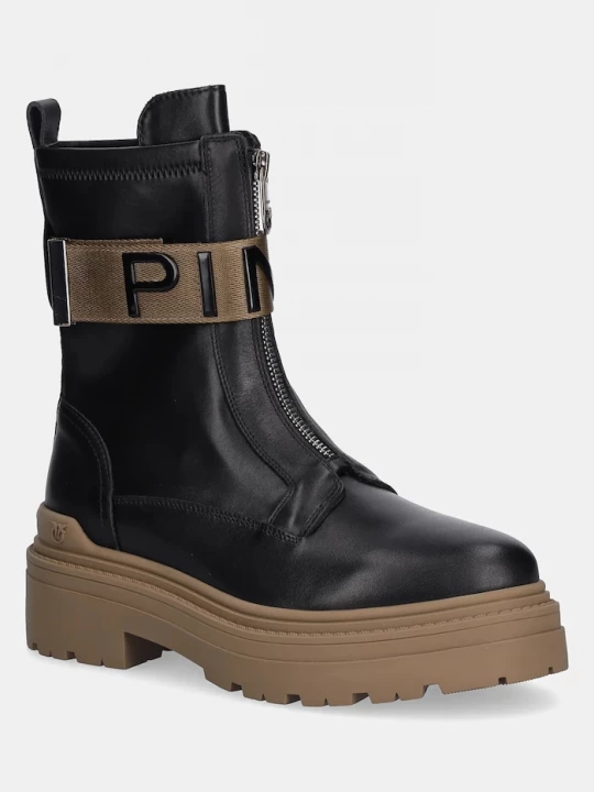 Obrázek produktu Pinko Kožené kotníkové boty Mia 13 černá