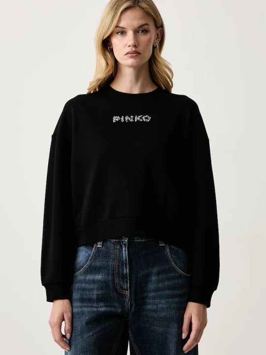 Obrázek produktu Pinko oversize mikina dámská bavlněná černá