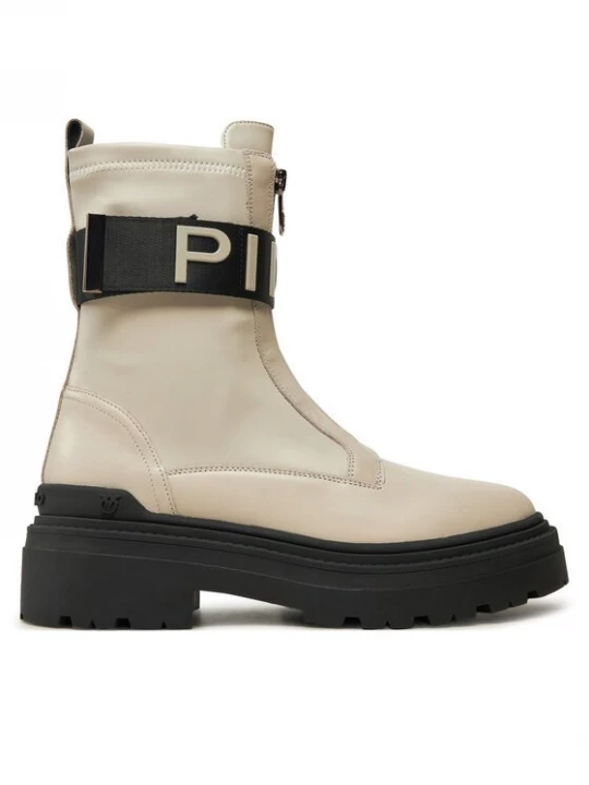 Obrázek produktu PINKO Polokozačky Mia 13 SD0219 P061 Écru Krémová