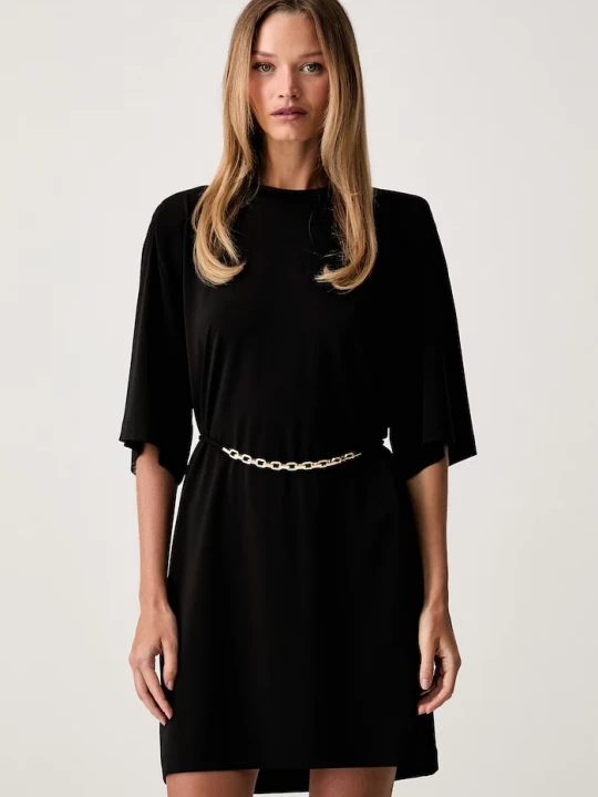 Obrázek produktu Pinko šaty oversize s acetátem černá