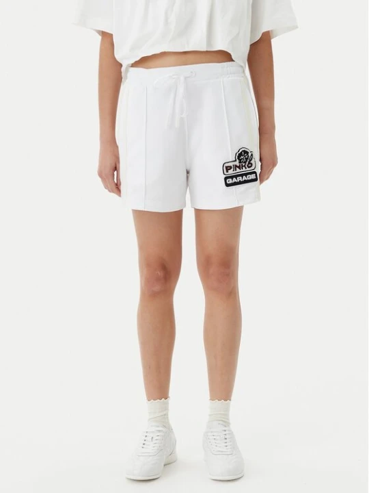 Obrázek produktu PINKO Sportovní kraťasy Max Shorts Interlock Tecni 105271 A2MD Bílá Regular Fit
