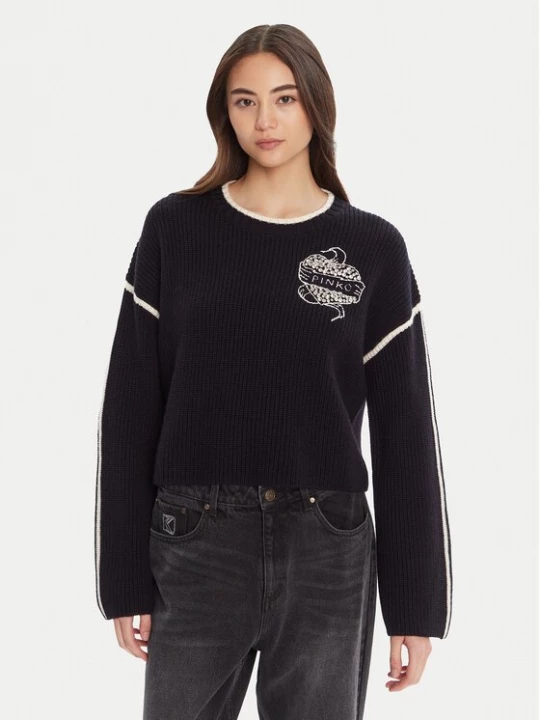 Obrázek produktu PINKO Svetr Alicudi 105397 A2PK Tmavomodrá Regular Fit
