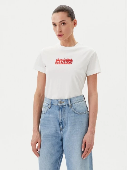 Obrázek produktu PINKO T-Shirt Trapani 105050 A2D6 Bílá Regular Fit