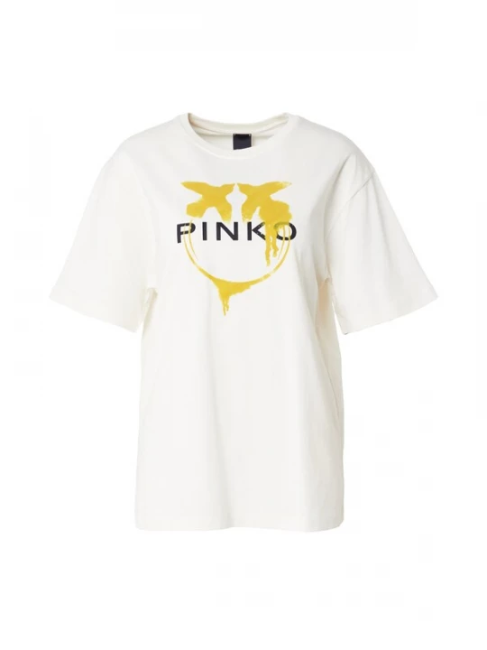 Obrázek produktu PINKO Tričko hořčicová / černá / bílá