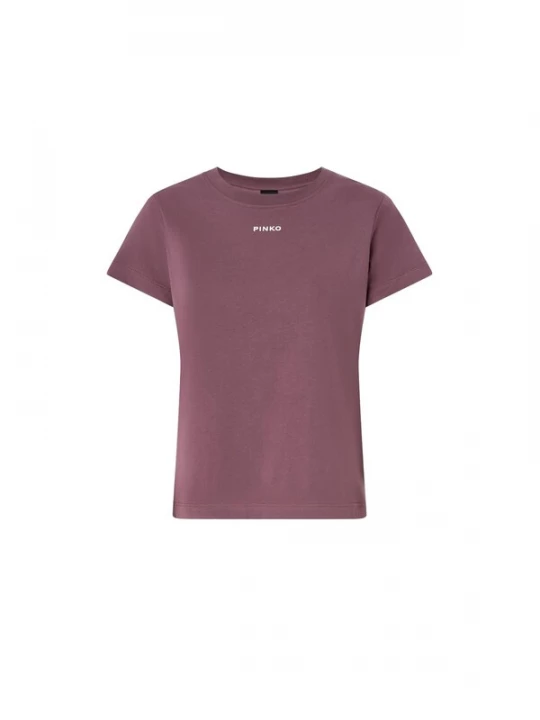Obrázek produktu PINKO Tričko 'PINKO BASICO T-SHIRT JERSEY LOGO PINKO GOMMATO T-SHIRT' fialová