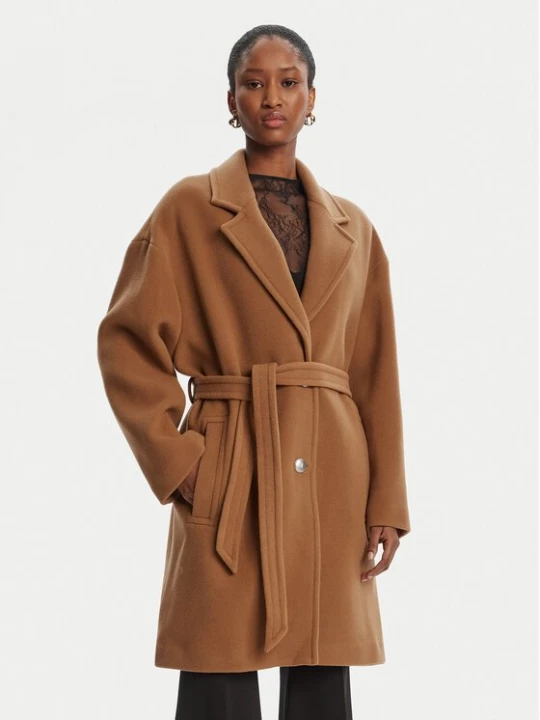Obrázek produktu PINKO Vlněný kabát 105685 A2SM Hnědá Regular Fit