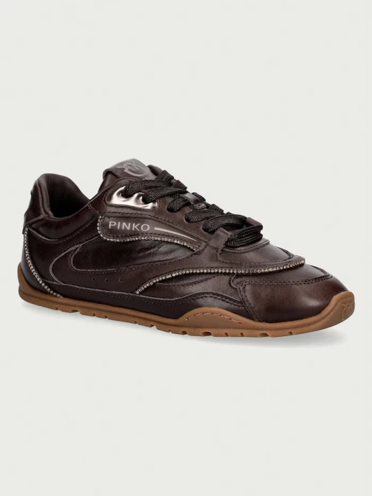 Obrázek produktu Pinko Yulia 04 sneakers boty dámské kožené hnědá