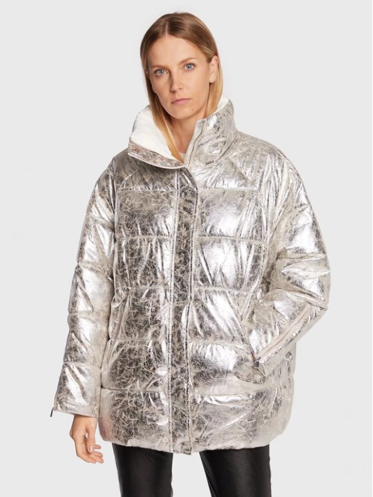 Obrázek produktu PINKO Zimní bunda Brunella 1 1G17Z5 A03G Stříbrná Relaxed Fit