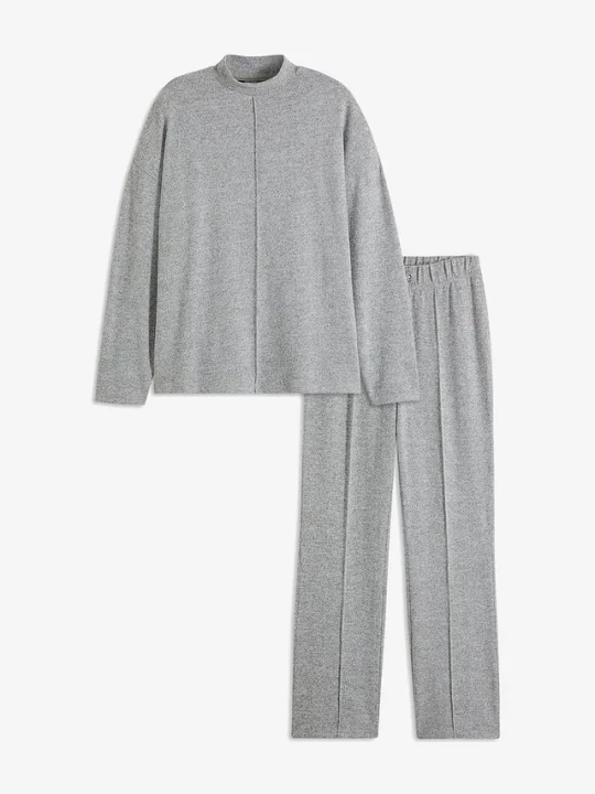 Obrázek produktu Piżama oversize z miękkiego materiału BonPrix szary