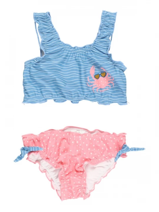 Obrázek produktu PLAYSHOES Bikiny 'Krebs'  kouřově modrá / zlatá / růžová / bílá