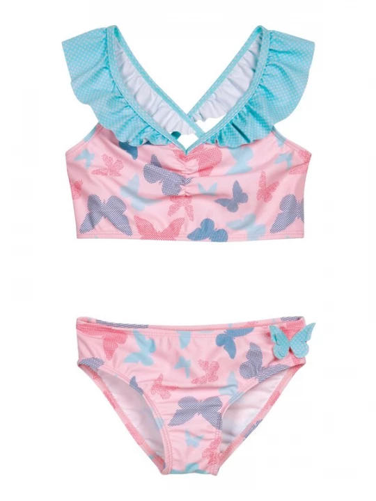 Obrázek produktu PLAYSHOES Bikiny 'Schmetterlinge' modrá / nebeská modř / růžová / malinová