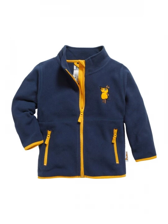 Obrázek produktu PLAYSHOES Fleecová mikina 'DIE MAUS' marine modrá / šafrán / černá
