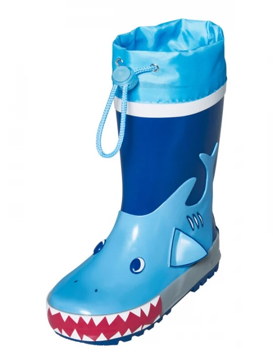 Obrázek produktu PLAYSHOES Gumové holínky 'Hai'  modrá / světlemodrá / červená / bílá