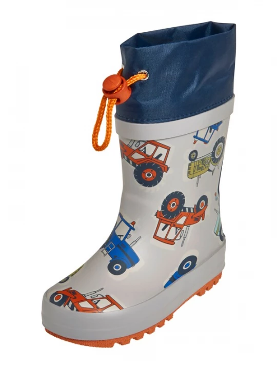 Obrázek produktu PLAYSHOES Gumové holínky marine modrá / světlemodrá / světle šedá / tmavě oranžová