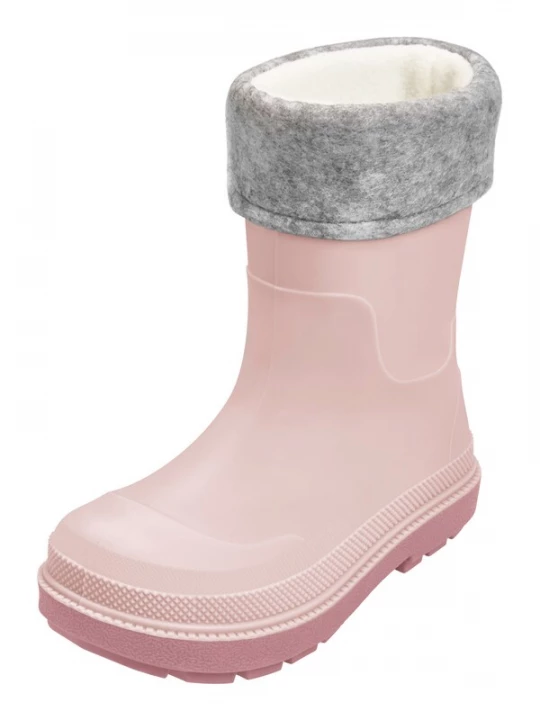 Obrázek produktu PLAYSHOES Gumové holínky  šedý melír / růžová